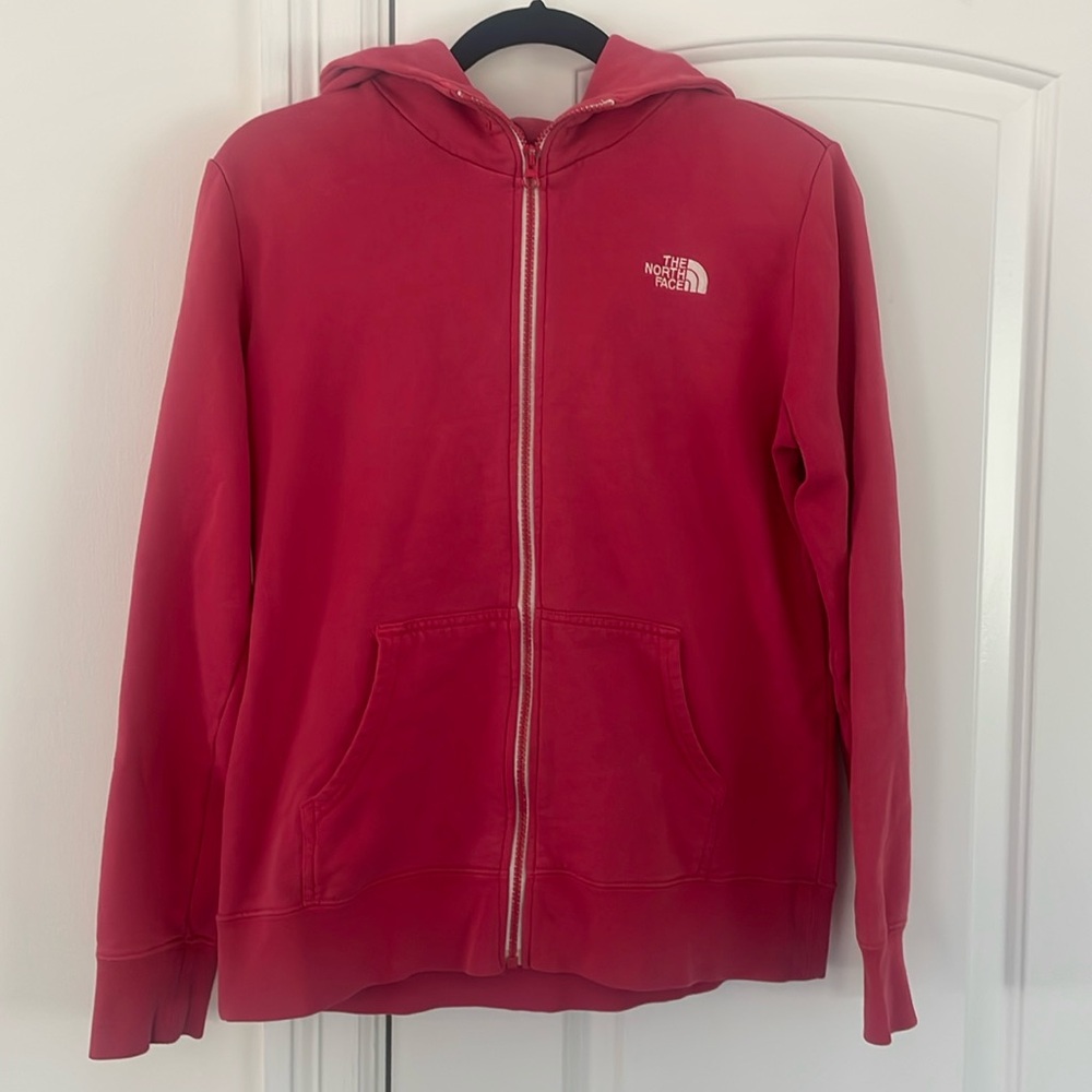 Women’s North Face zip-up hoodie - size Large